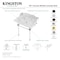 Kingston Brass 30 Carrara Marble Console Sink with Acrylic Legs, Marble WhiteOil Rubbed Bronze LMS3030MASQ5 - alternate 5